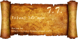 Tolvaj Tímea névjegykártya